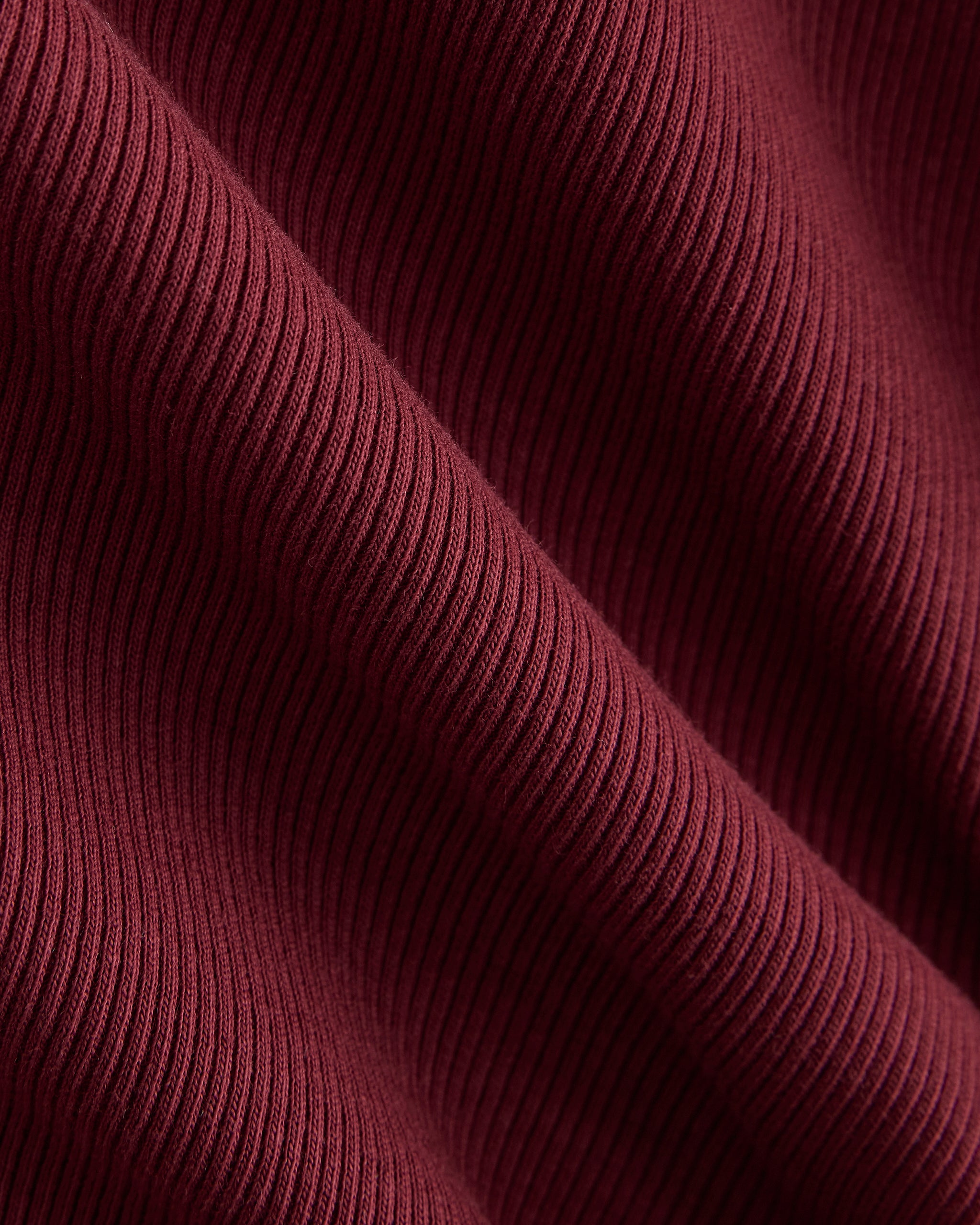 Effortless Rib Boatneck Tank | Cabernet
