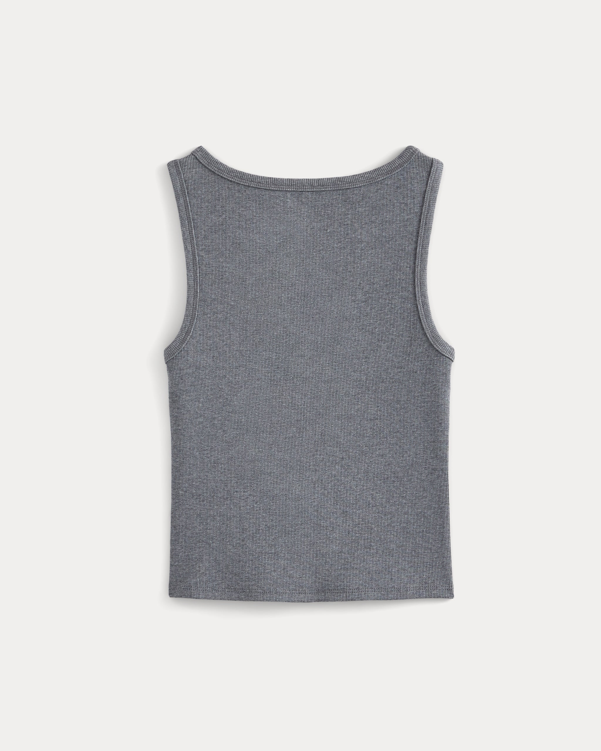 Effortless Rib Boatneck Tank | Vintage Heather Grey