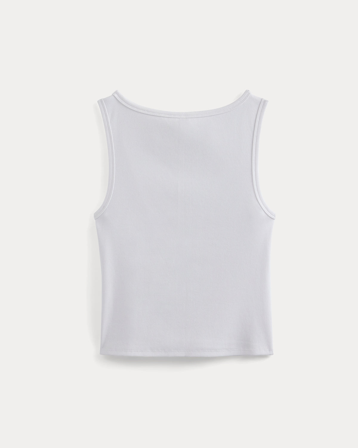 Effortless Rib Boatneck Tank | White