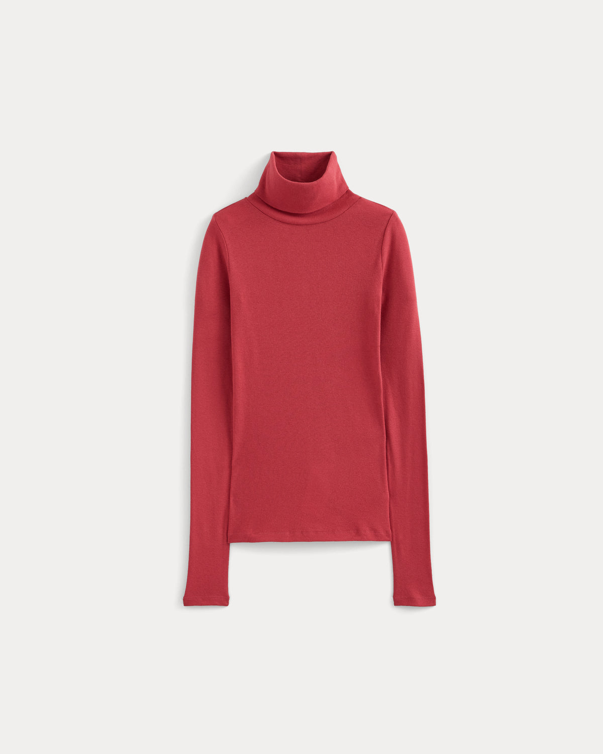 Tissue Long-Sleeve Turtleneck | Vintage Red