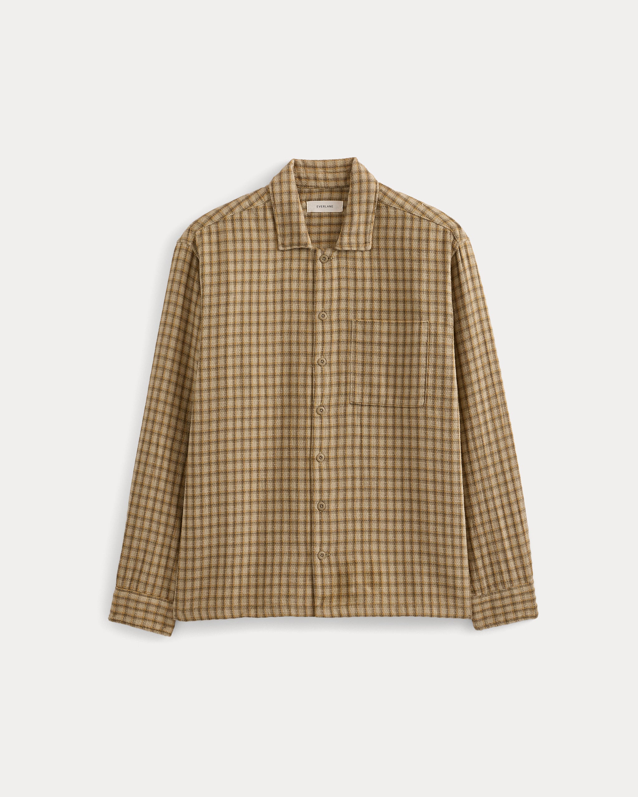 Double-Gauze Button-Down Shirt | Khaki