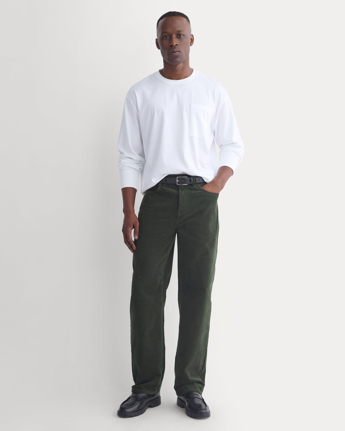 Stretch Corduroy 5-Pocket Pant | Dark Forest