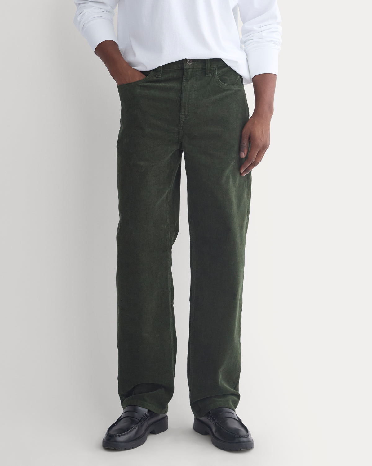 Stretch Corduroy 5-Pocket Pant | Dark Forest