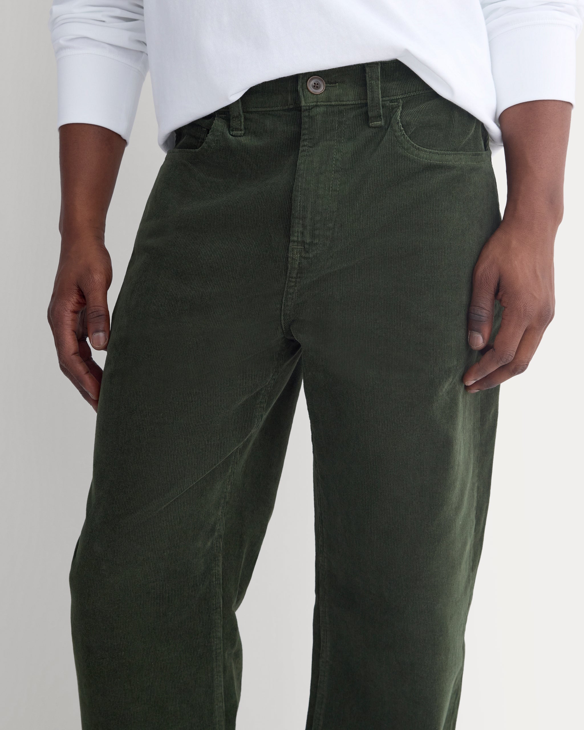 Stretch Corduroy 5-Pocket Pant | Dark Forest