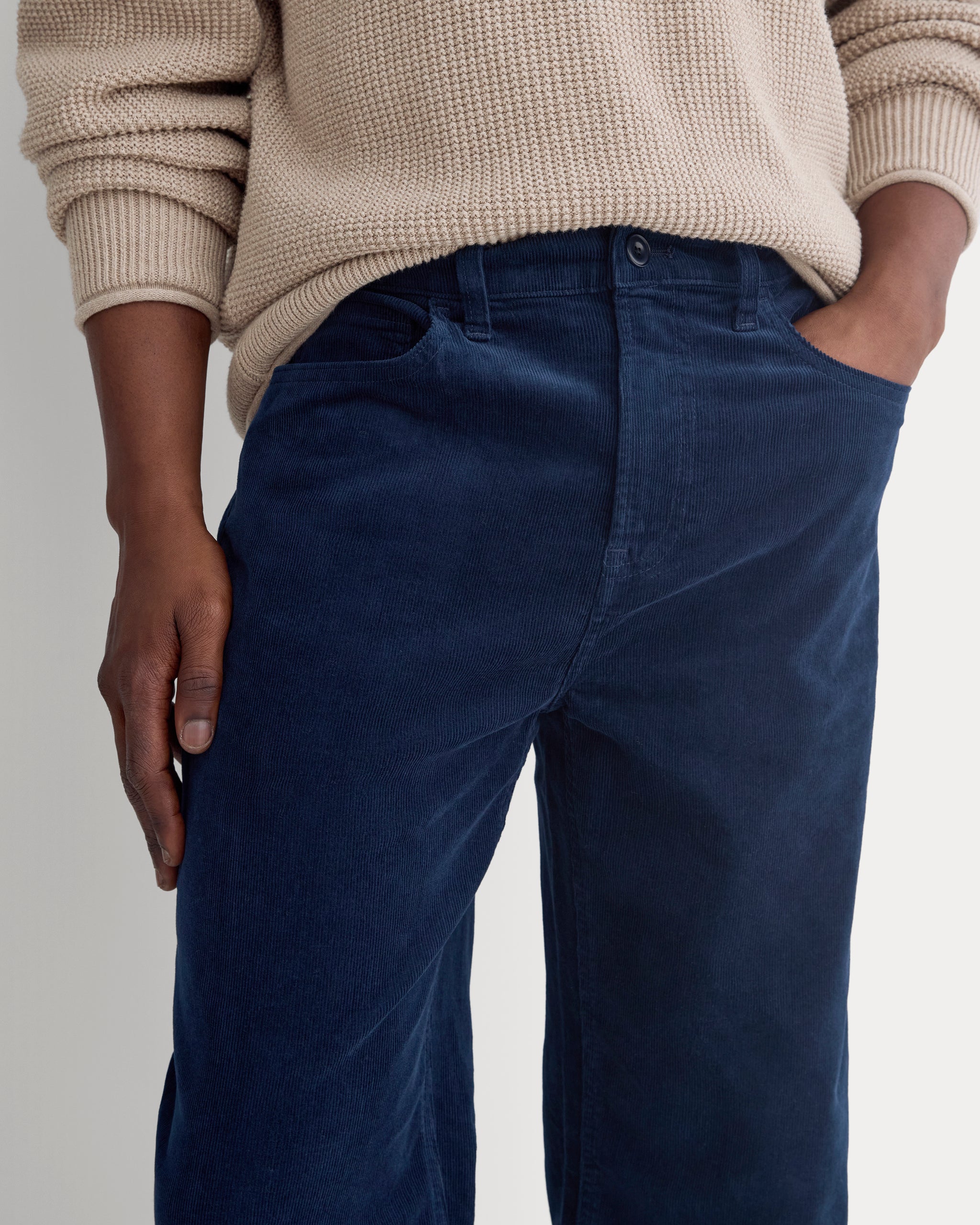 Stretch Corduroy 5-Pocket Pant |  Navy