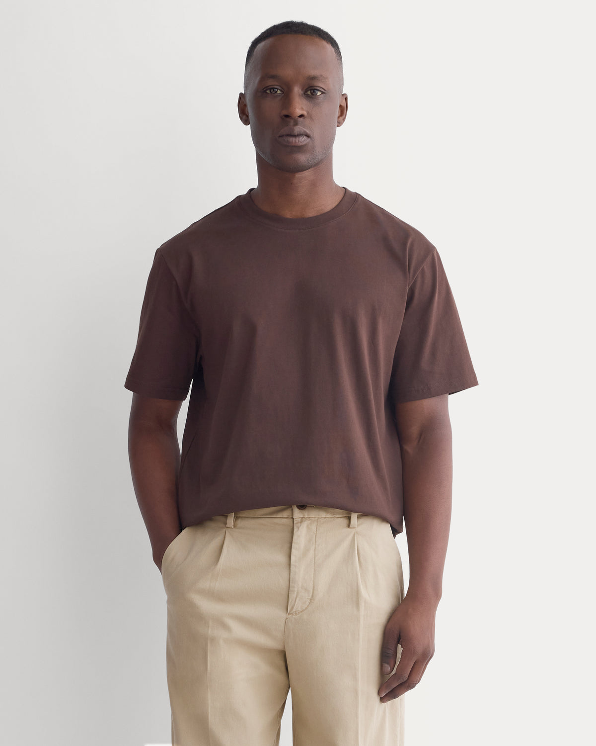 Archive Standard-Fit Cotton Crew | Coffee Bean