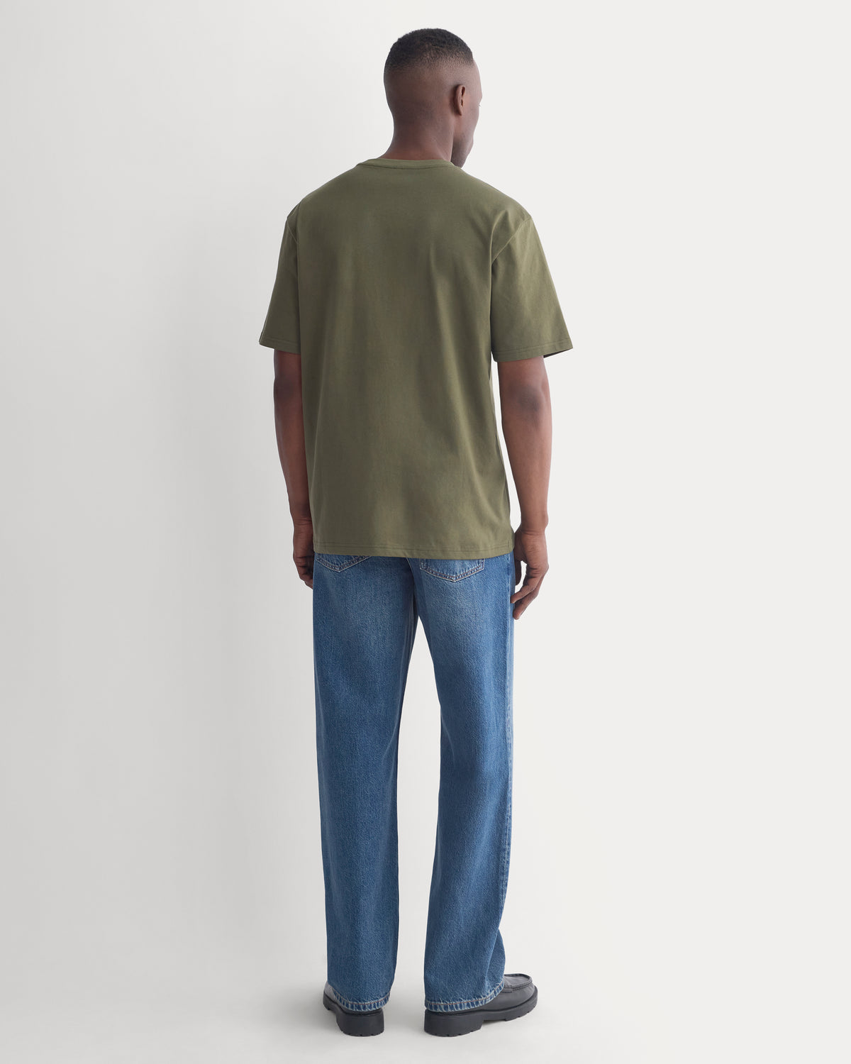 Archive Standard-Fit Cotton Crew | Olive Night