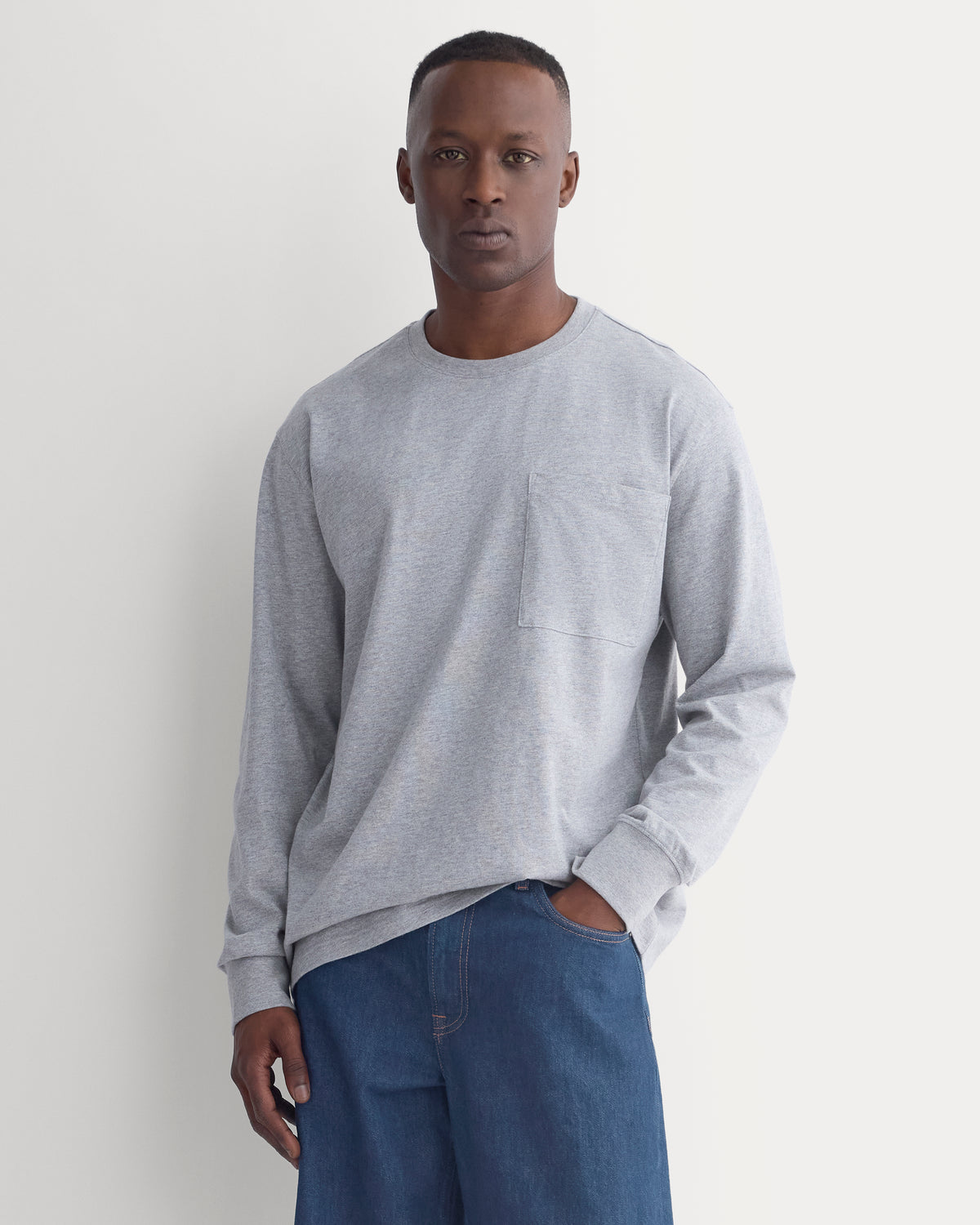 Forever Jersey Premium Long Sleeve Tee |  Heathered Grey