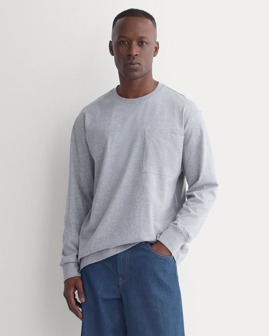 Archive Long-Sleeve Crew |  Heathered Grey