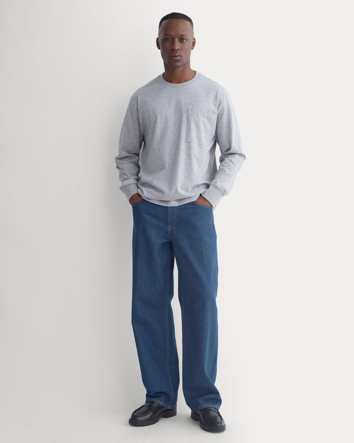 Forever Jersey Premium Long Sleeve Tee |  Heathered Grey