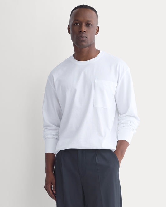 Archive Long-Sleeve Crew | White