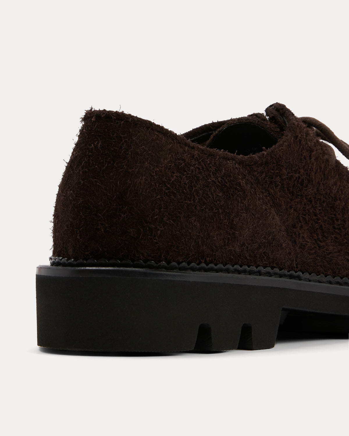Collegium x Everlane Moc Toe Derby | Espresso Suede | Women's
