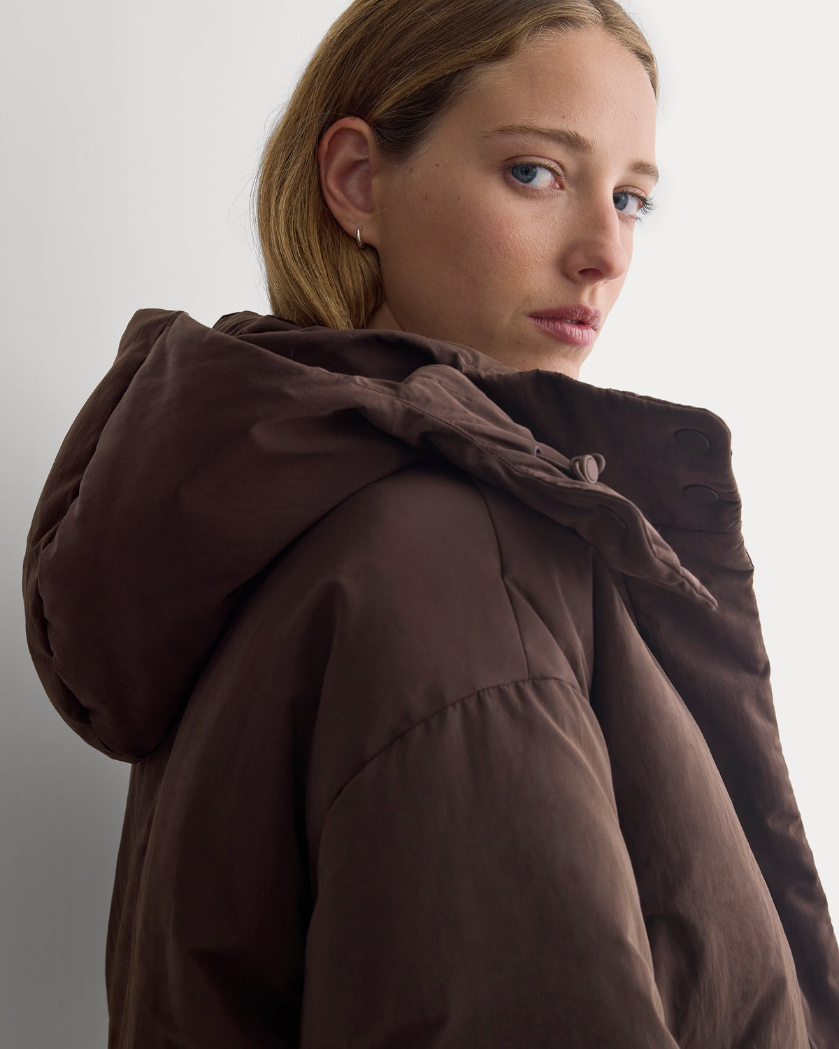 EverPuff™ Cloud Short Puffer | Coffee Bean