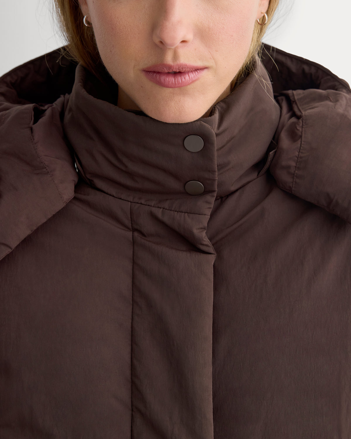 EverPuff™ Cloud Short Puffer | Coffee Bean