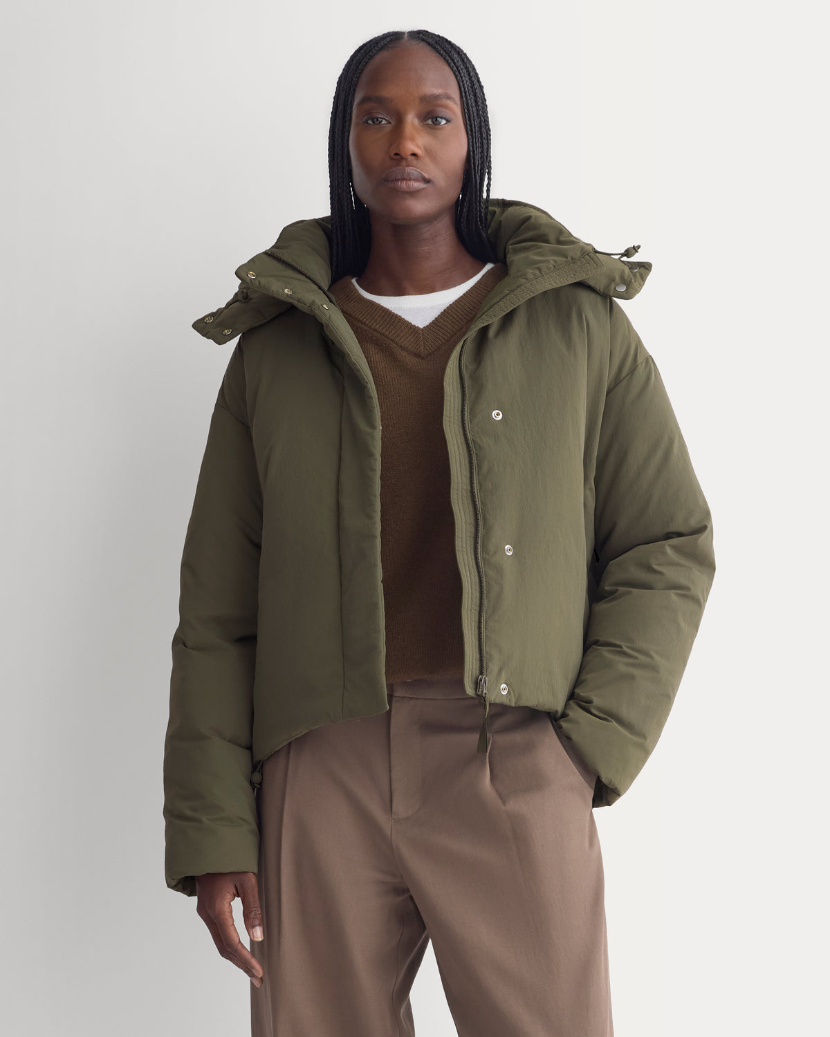 EverPuff™ Cloud Short Puffer | Olive Night