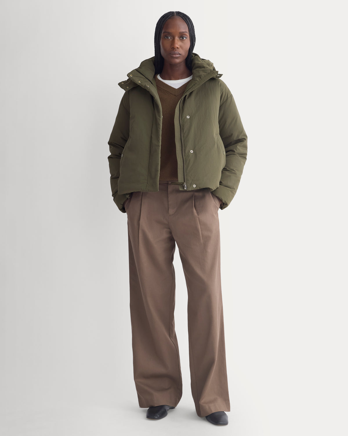 EverPuff™ Cloud Short Puffer | Olive Night
