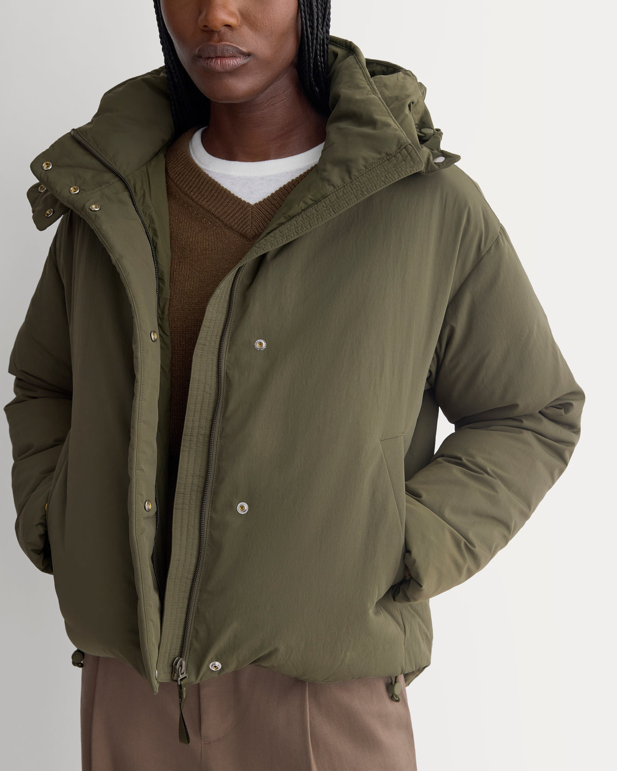 EverPuff™ Cloud Short Puffer | Olive Night