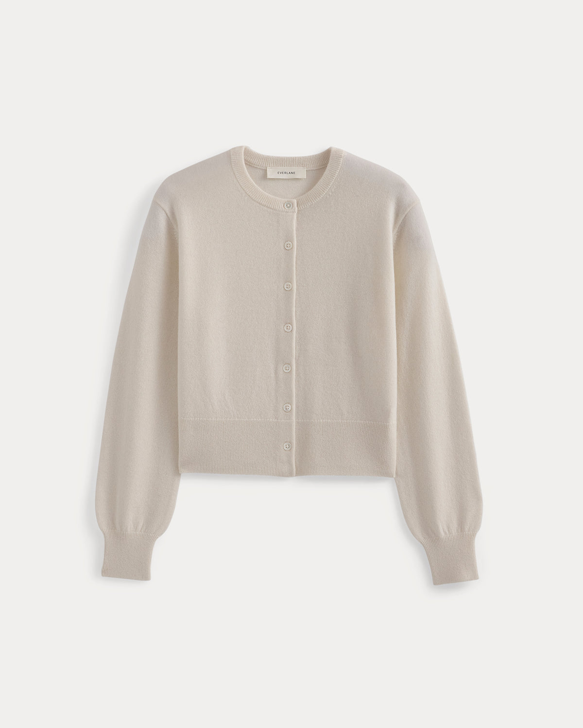 Cashmere Cropped Cardigan | Snow