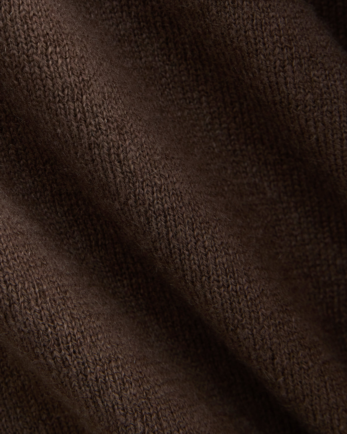 Fine Cashmere Long-Sleeve U-Neck Sweater | Deep Taupe