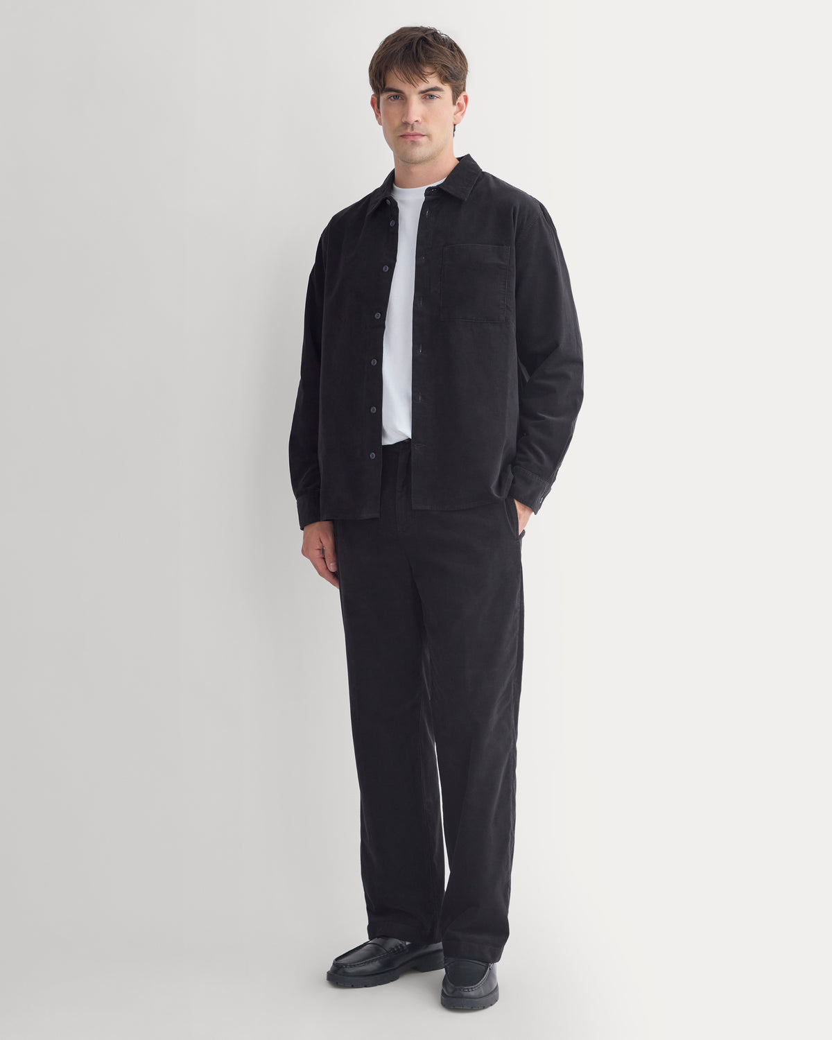 Pinwale Corduroy Shirt  |  Black