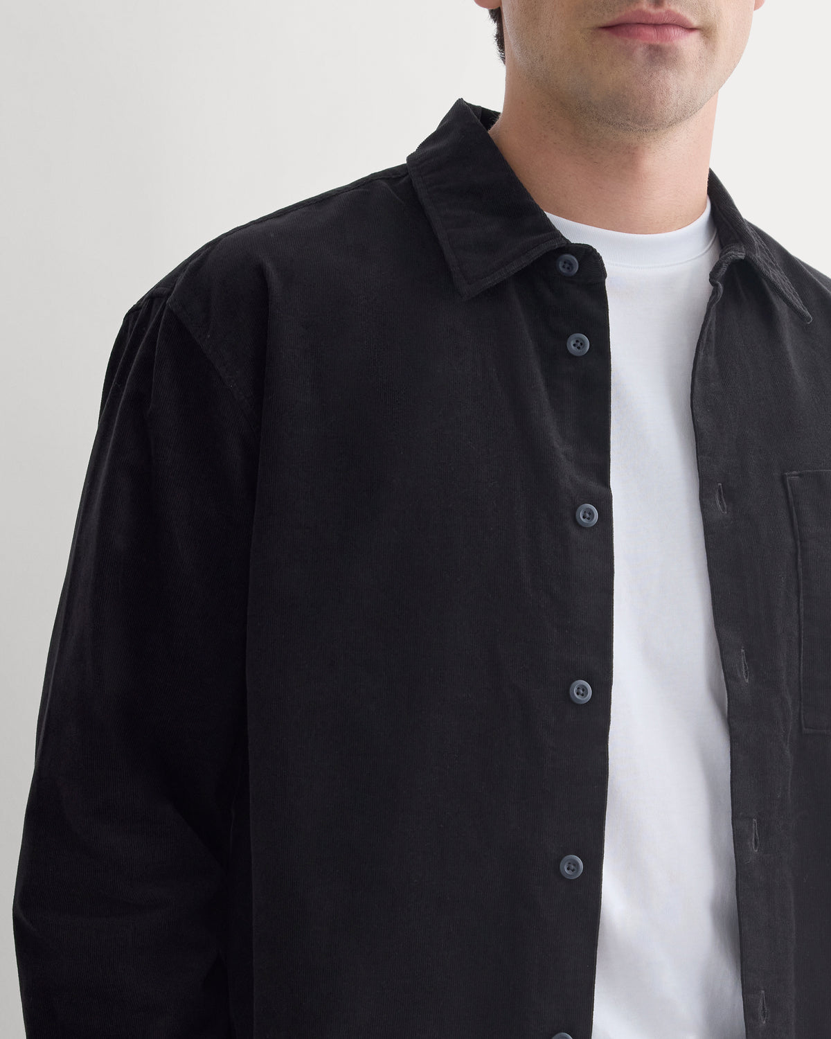 Pinwale Corduroy Shirt  |  Black