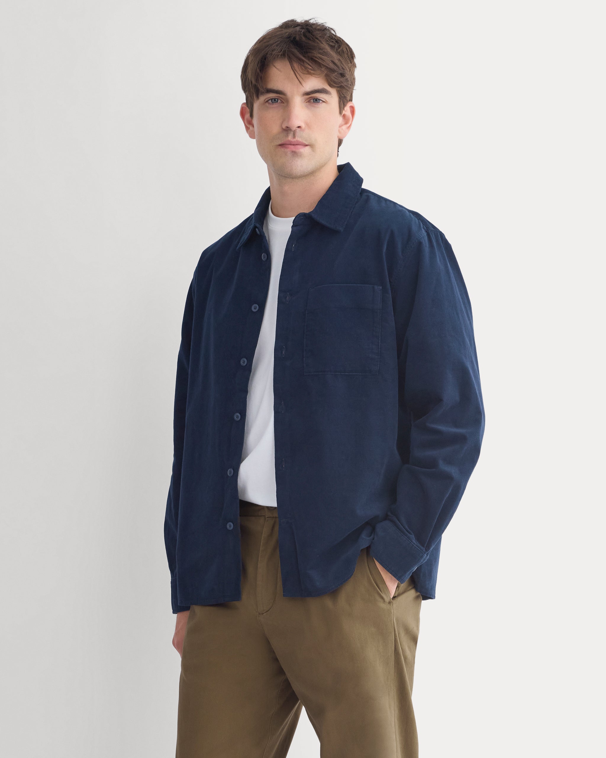 Pinwale Corduroy Shirt  |  Navy