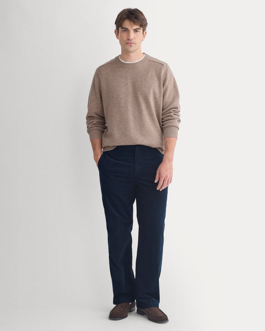 Relaxed Pinwale Corduroy Trouser | Deep Navy