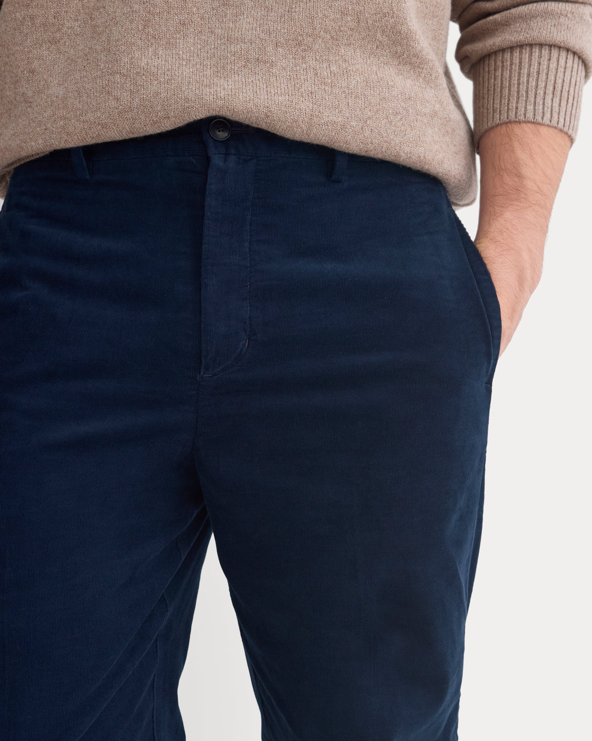 Relaxed Pinwale Corduroy Trouser | Deep Navy