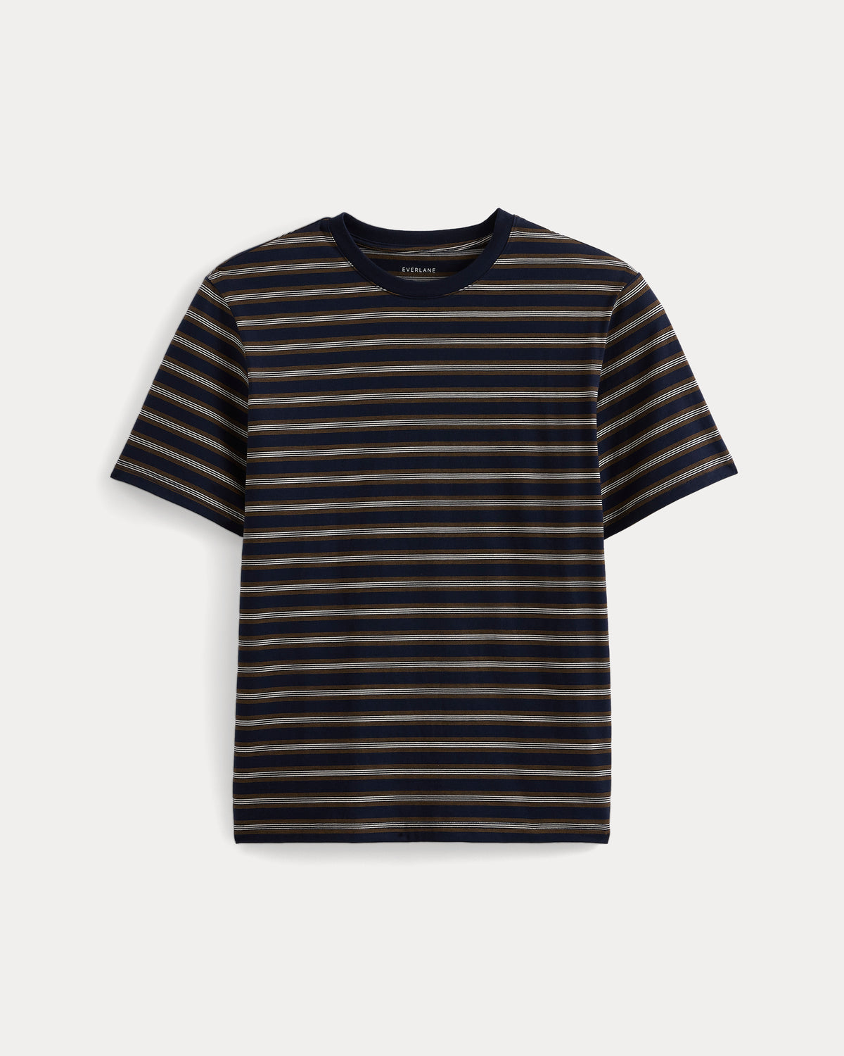Archive Standard-Fit Cotton Crew | Navy / Burgundy