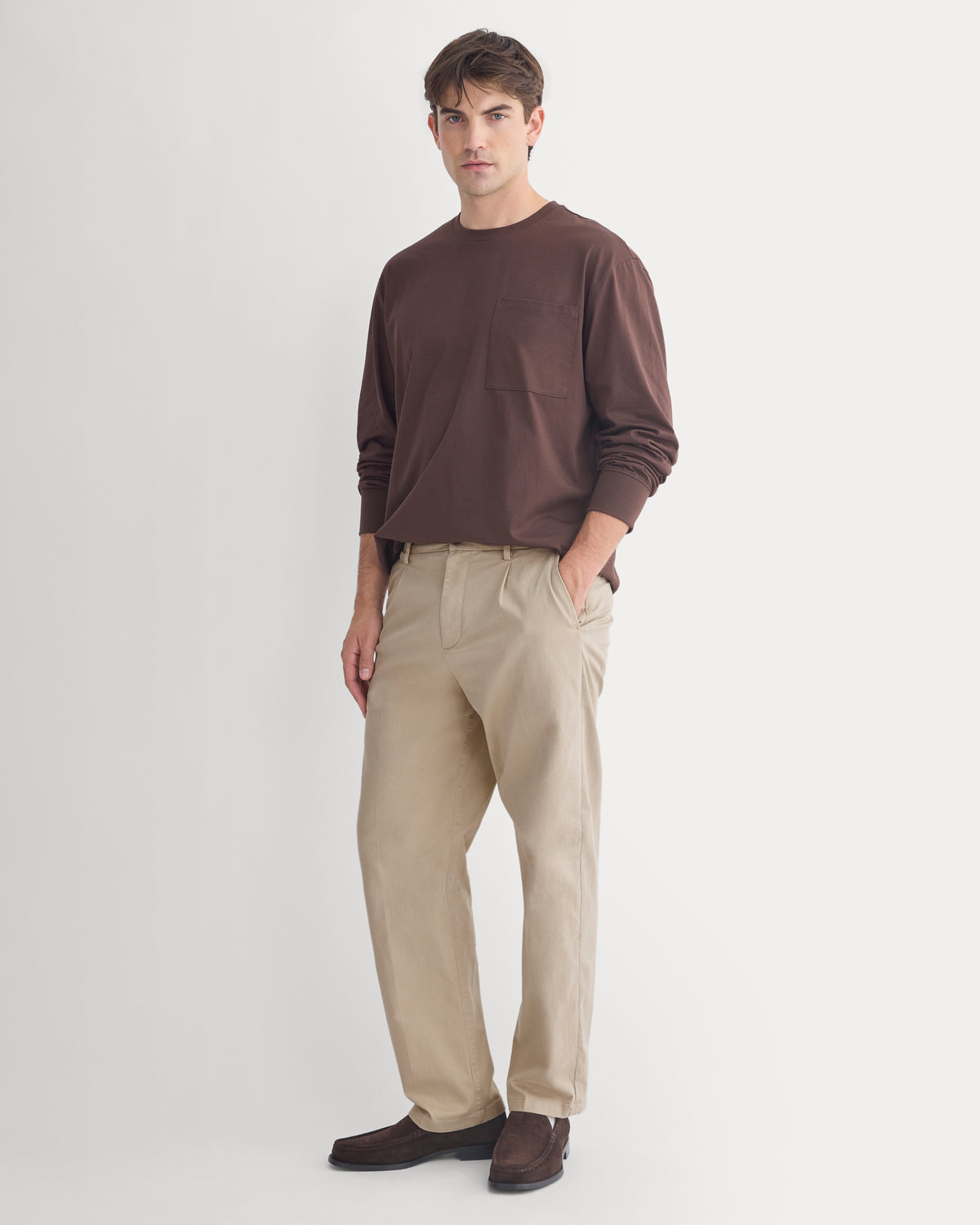 Forever Jersey Premium Long Sleeve Tee | Coffee Bean