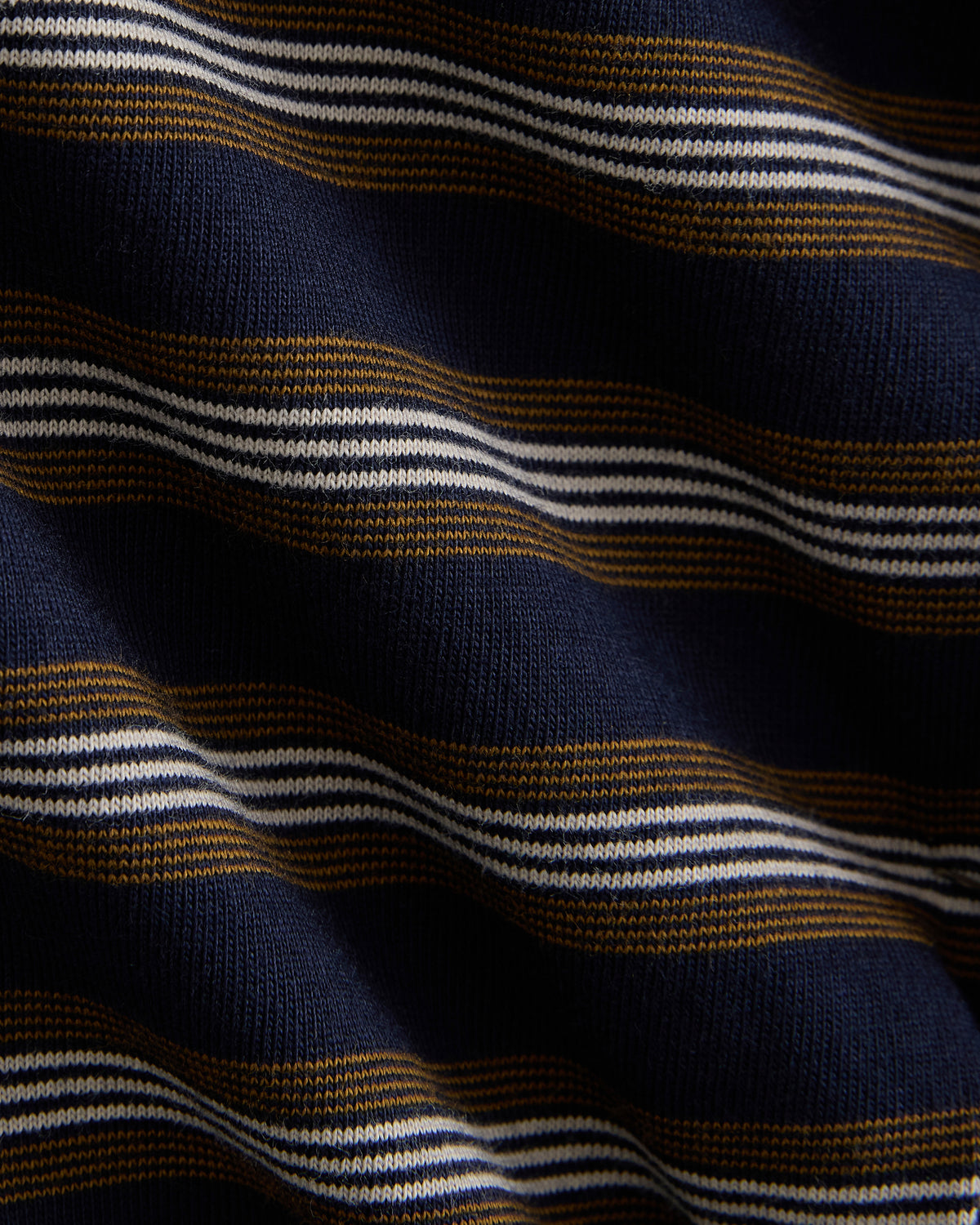 Forever Jersey Premium Long Sleeve Tee | Navy / Off White Stripe