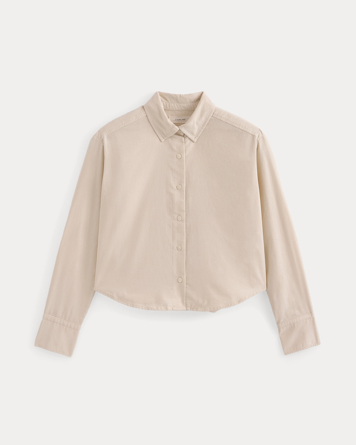 Cropped Shirt in Pinwale Corduroy | Birch