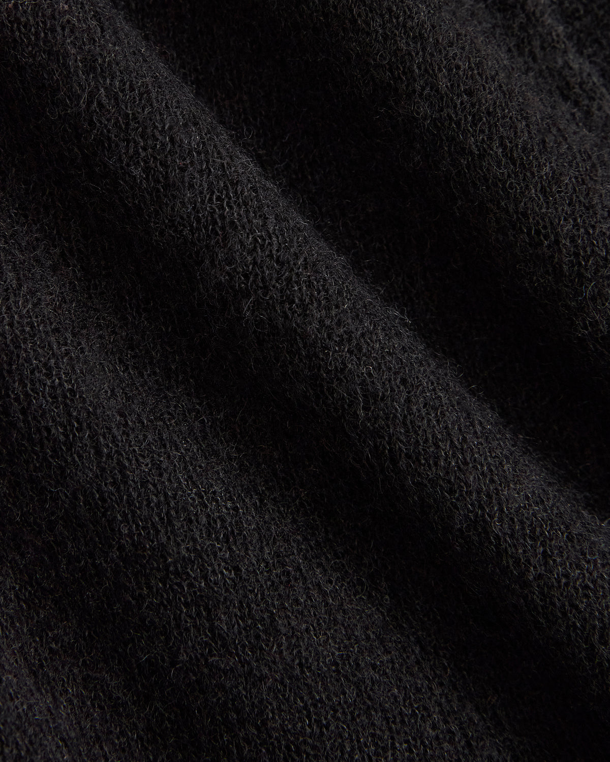 Wrap Top in Air Alpaca |  Black