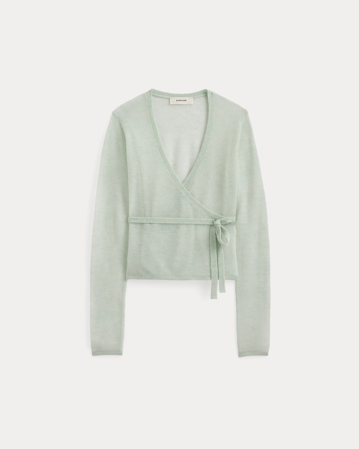 Wrap Top in Air Alpaca | Lily Green