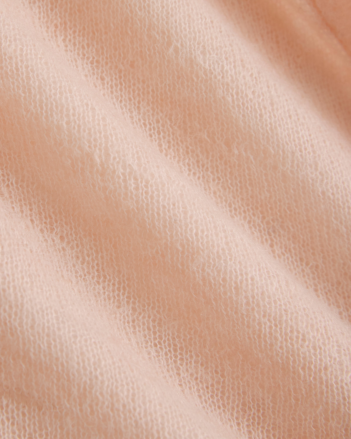 Wrap Top in Air Alpaca | Pale Peach