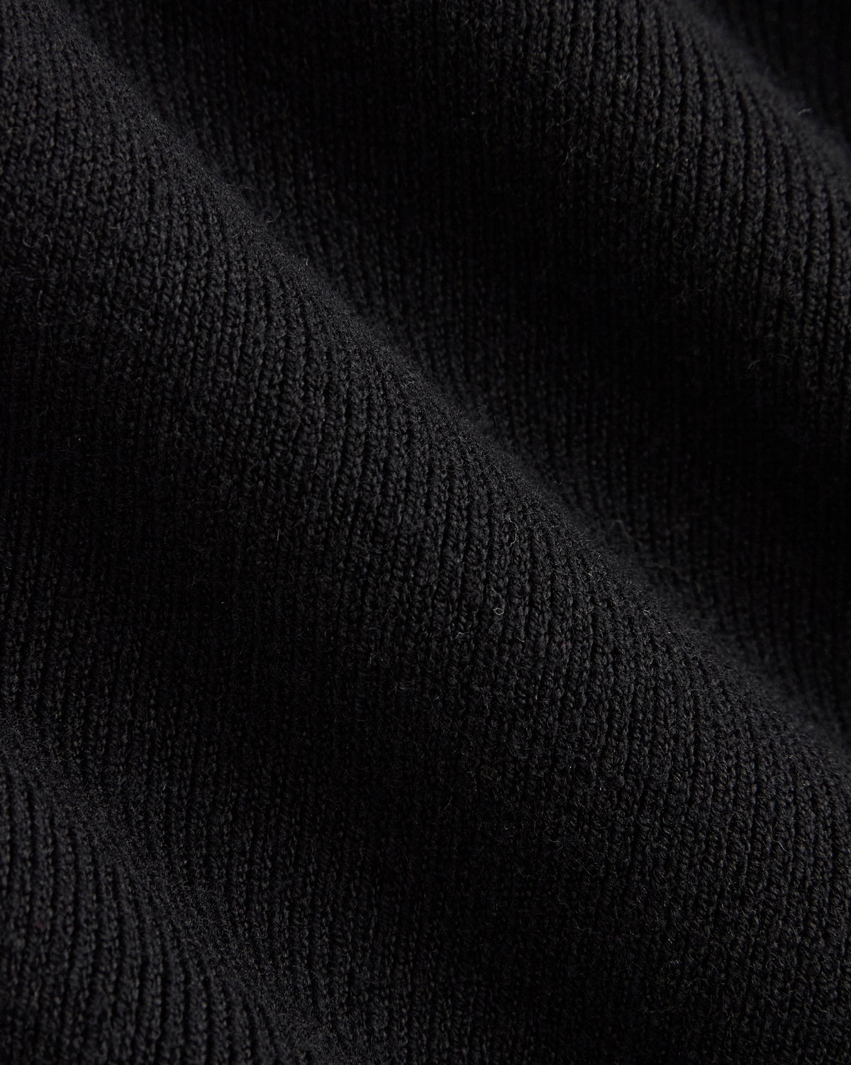 Fine Knit Off-The-Shoulder Cardigan |  Black