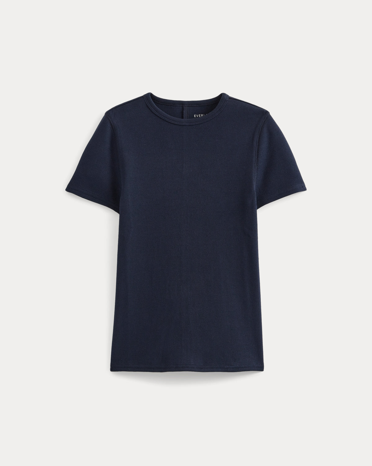 Effortless Rib Short-Sleeve Crew |  Navy