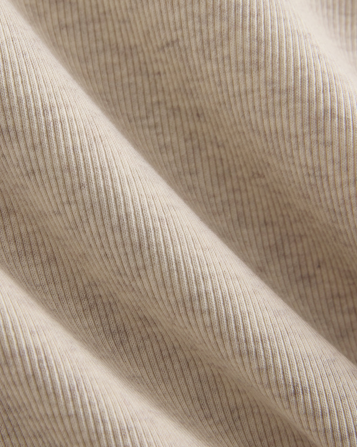 The Luxe Rib Long-Sleeve Crew | Heathered Oat
