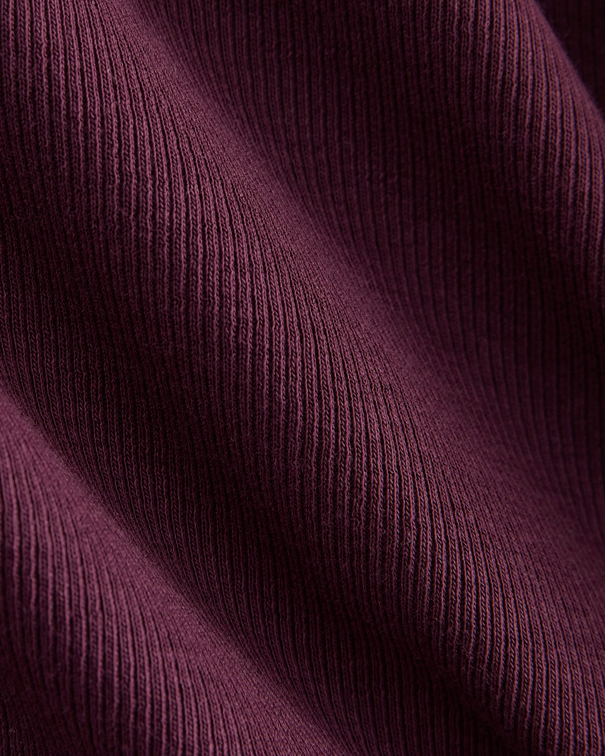 The Luxe Rib Long-Sleeve Crew | Deep Plum