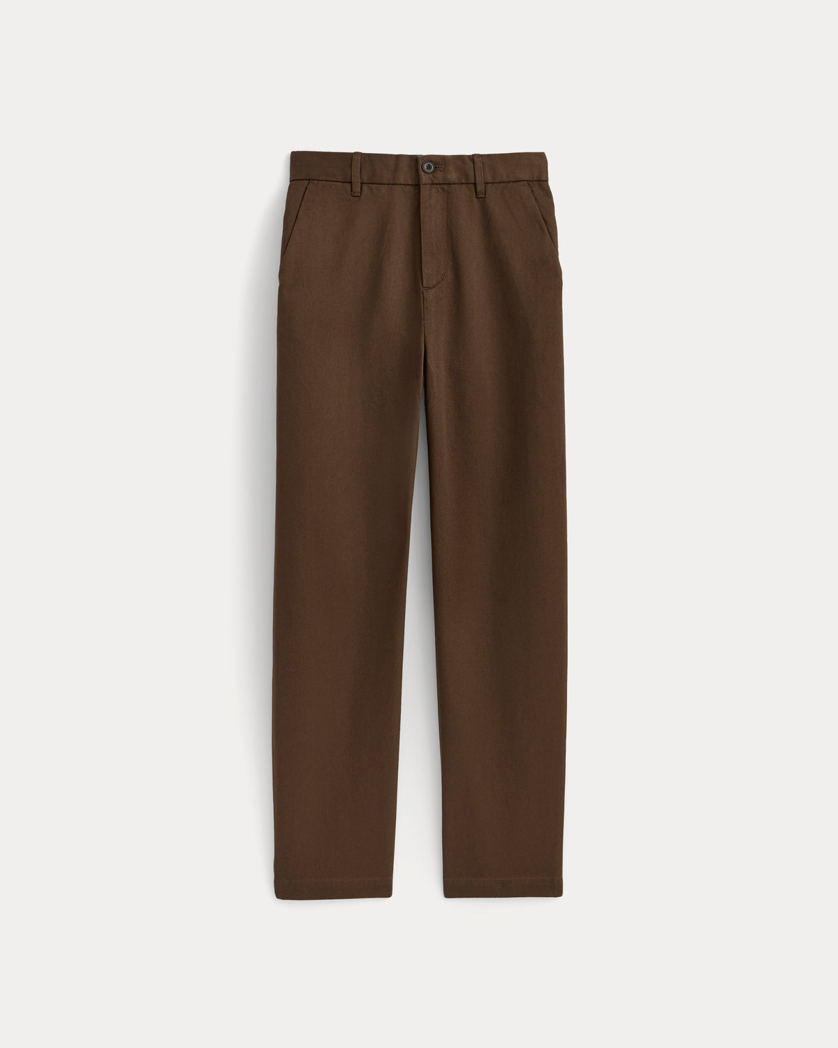 Organic Twill Straight Chino | Cocoa