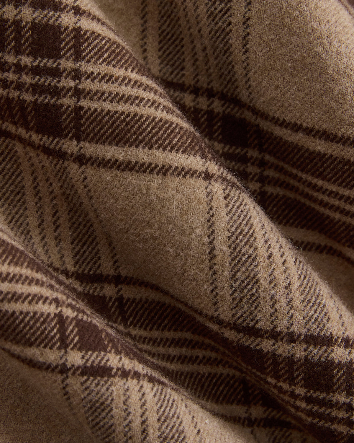 Flannel Shirt | Heather Camel/Hot Fudge