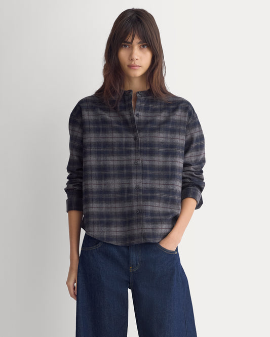 Flannel Shirt | Black / Navy