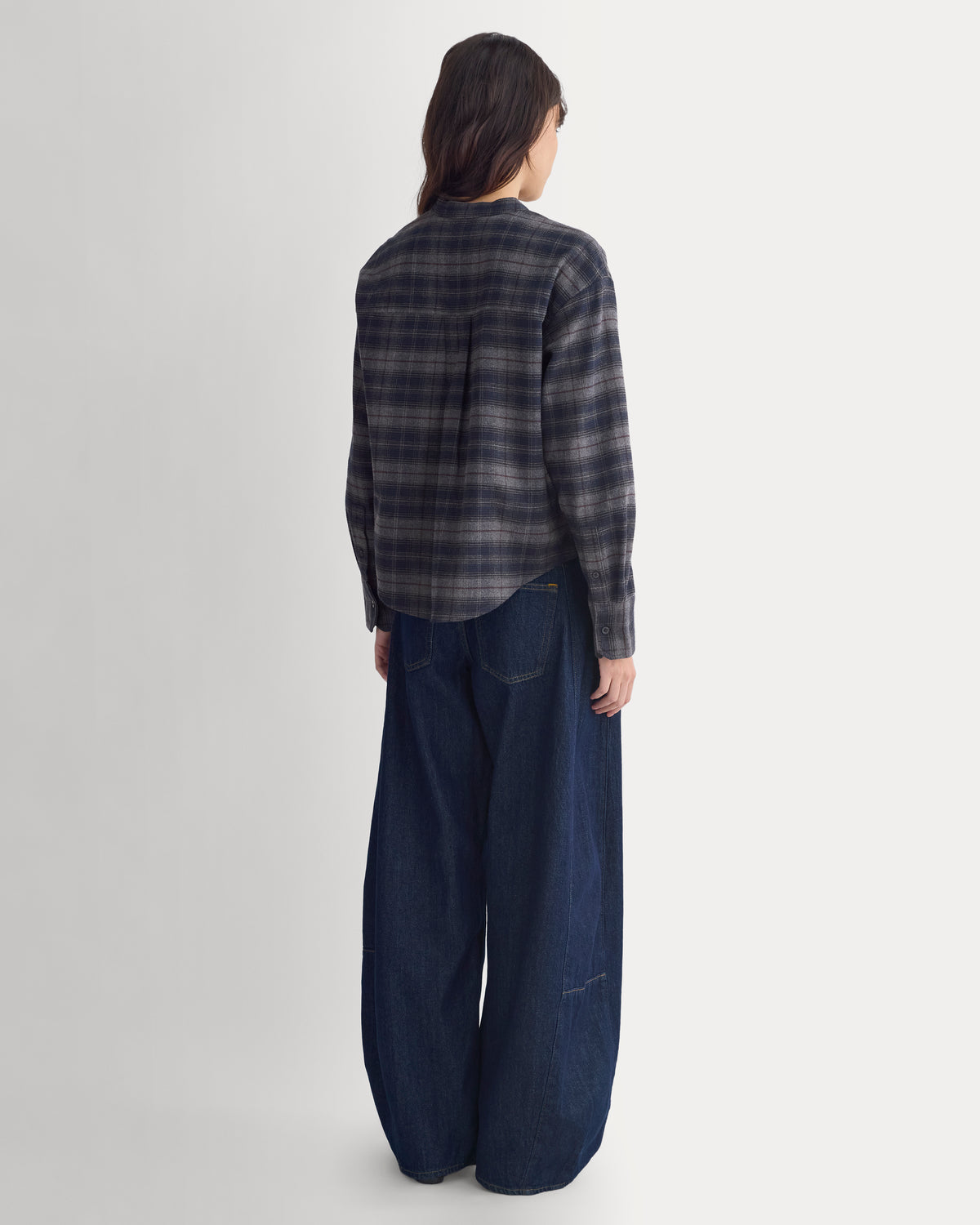 Flannel Shirt | Black / Navy