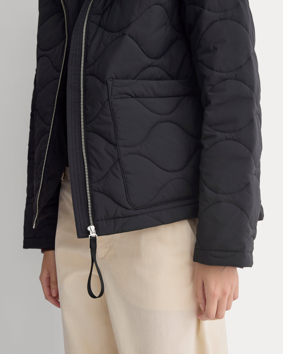 Re:Cycled Nylon Hooded Liner |  Black