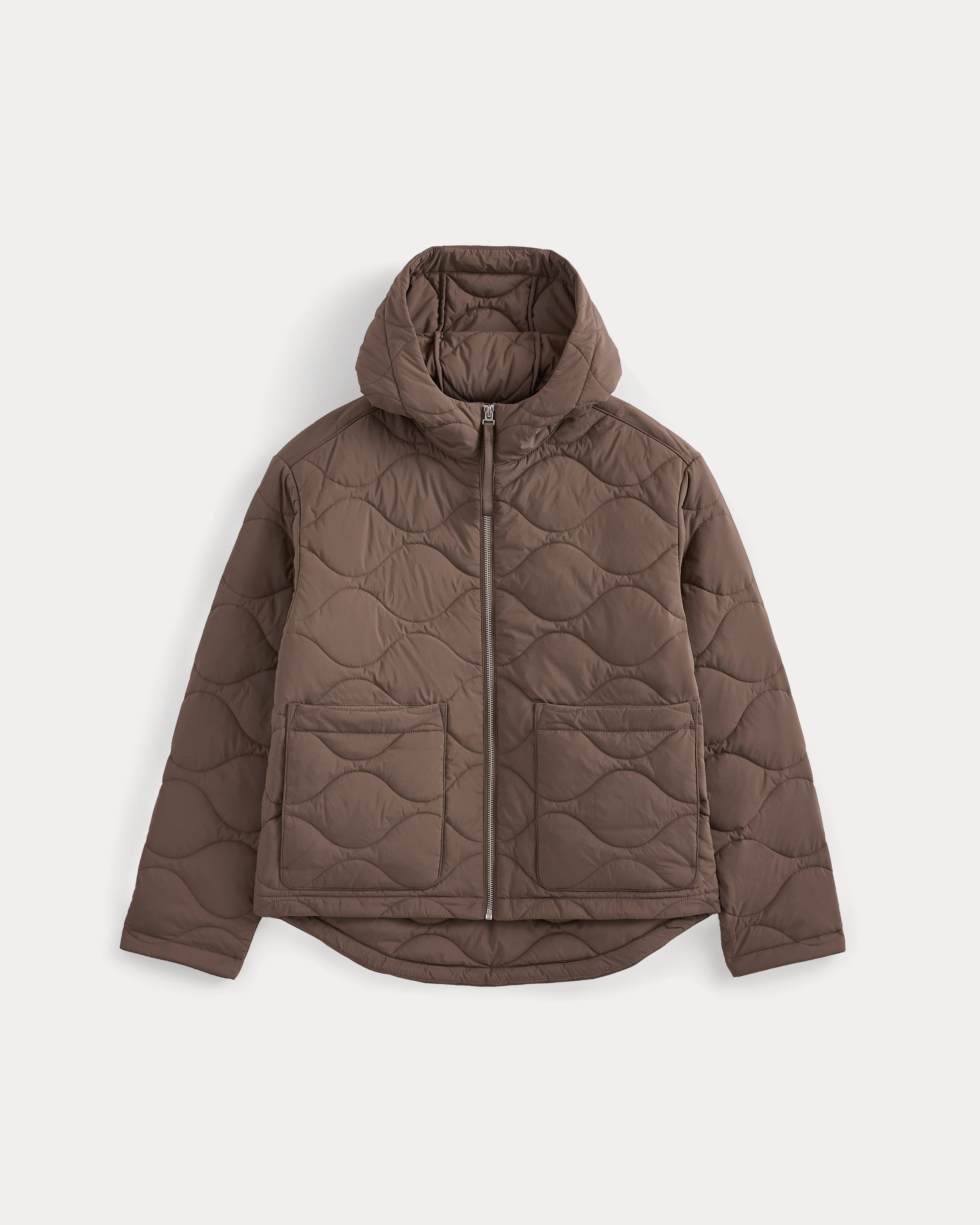 Re:Cycled Nylon Hooded Liner | Deep Taupe