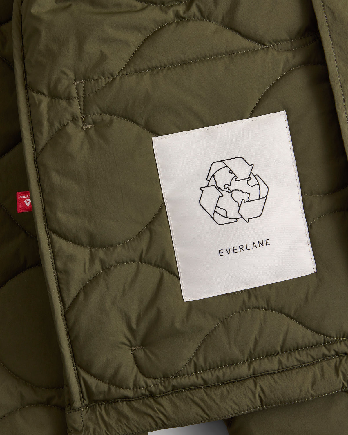 Re:Cycled Nylon Hooded Liner | Olive Night