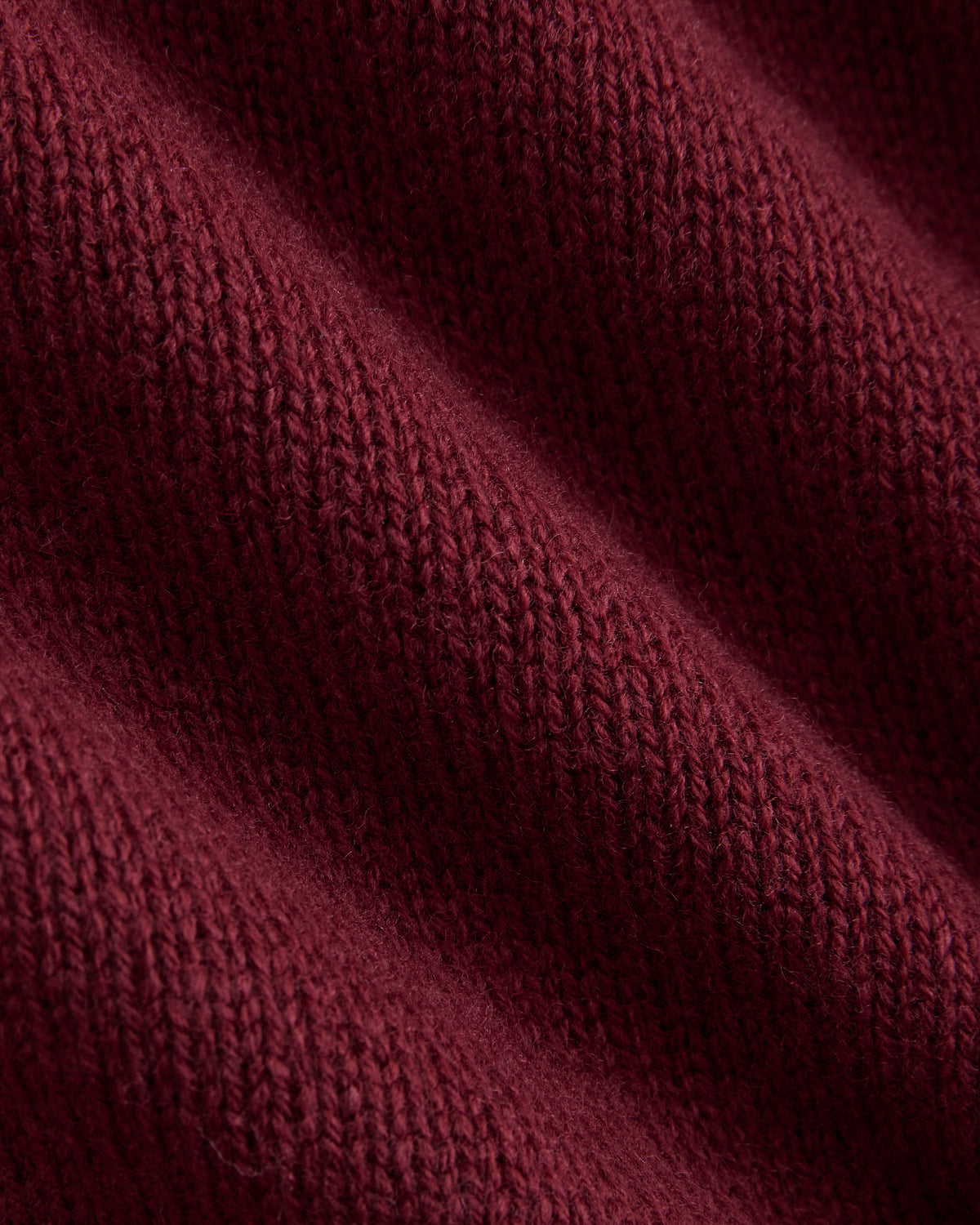 V-Neck Sweater in Extrafine Luxe Merino | Cabernet