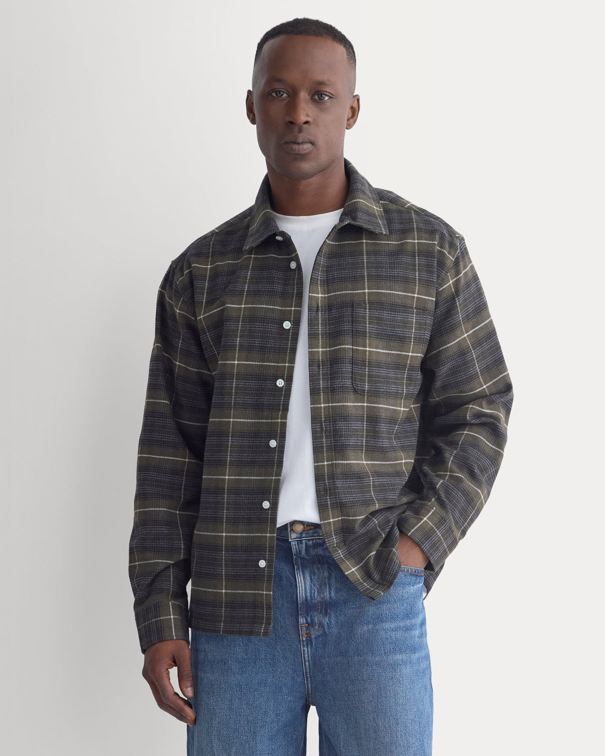 Brushed Flannel Shirt | Heather Beech