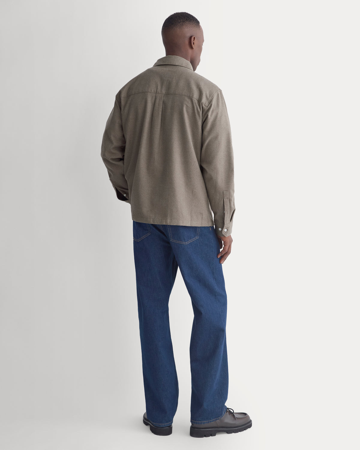 Brushed Flannel Shirt | Heathered Thyme