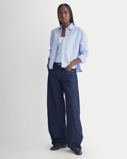 Baggy Barrel-Leg Jean | Dark Indigo